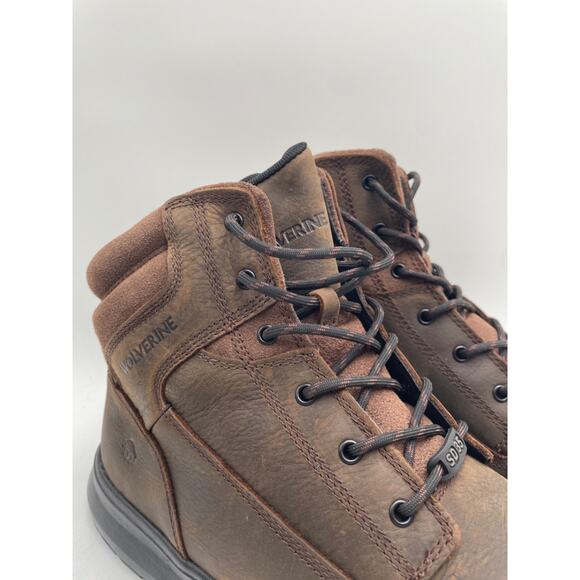 WOLVERINE LOGAN ESD 6" W201211 Men's NEW Steel-Toe Work Boot Brown US Size 14 - Picture 3 of 11